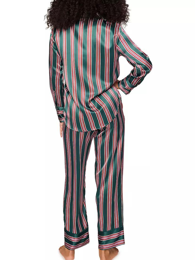 Lancaster Silk Stripe 2-Piece Pajama Set Product Image