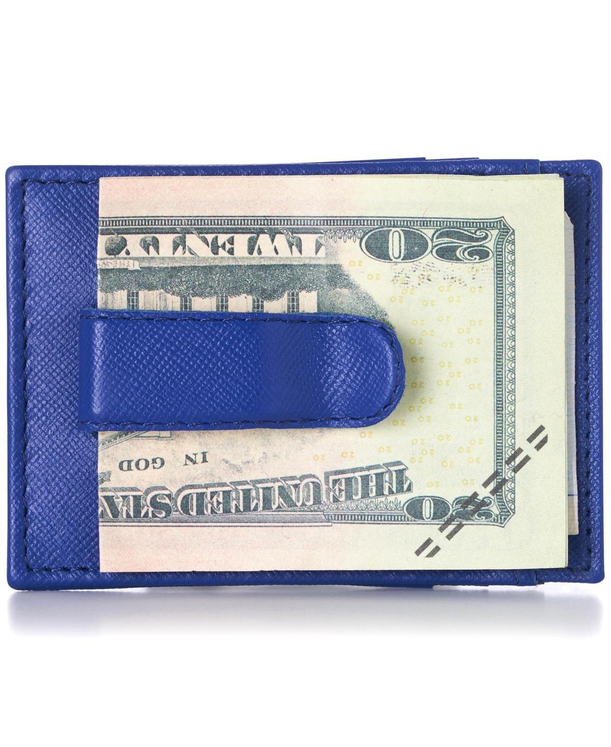 Alpine Swiss Mens Money Clip Thin Front Pocket Wallet Genuine Leather Card Case Product Image