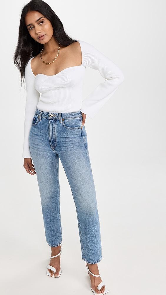 Pixie Market Chiara Bustier Knit Top | Shopbop Product Image