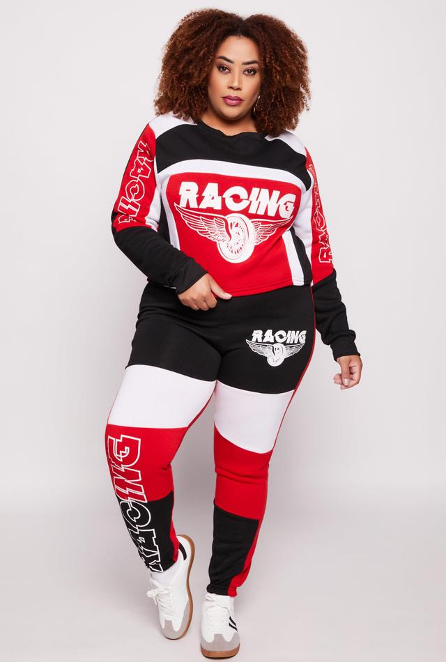 Womens Plus Size Racing Graphic Sweatpants Product Image