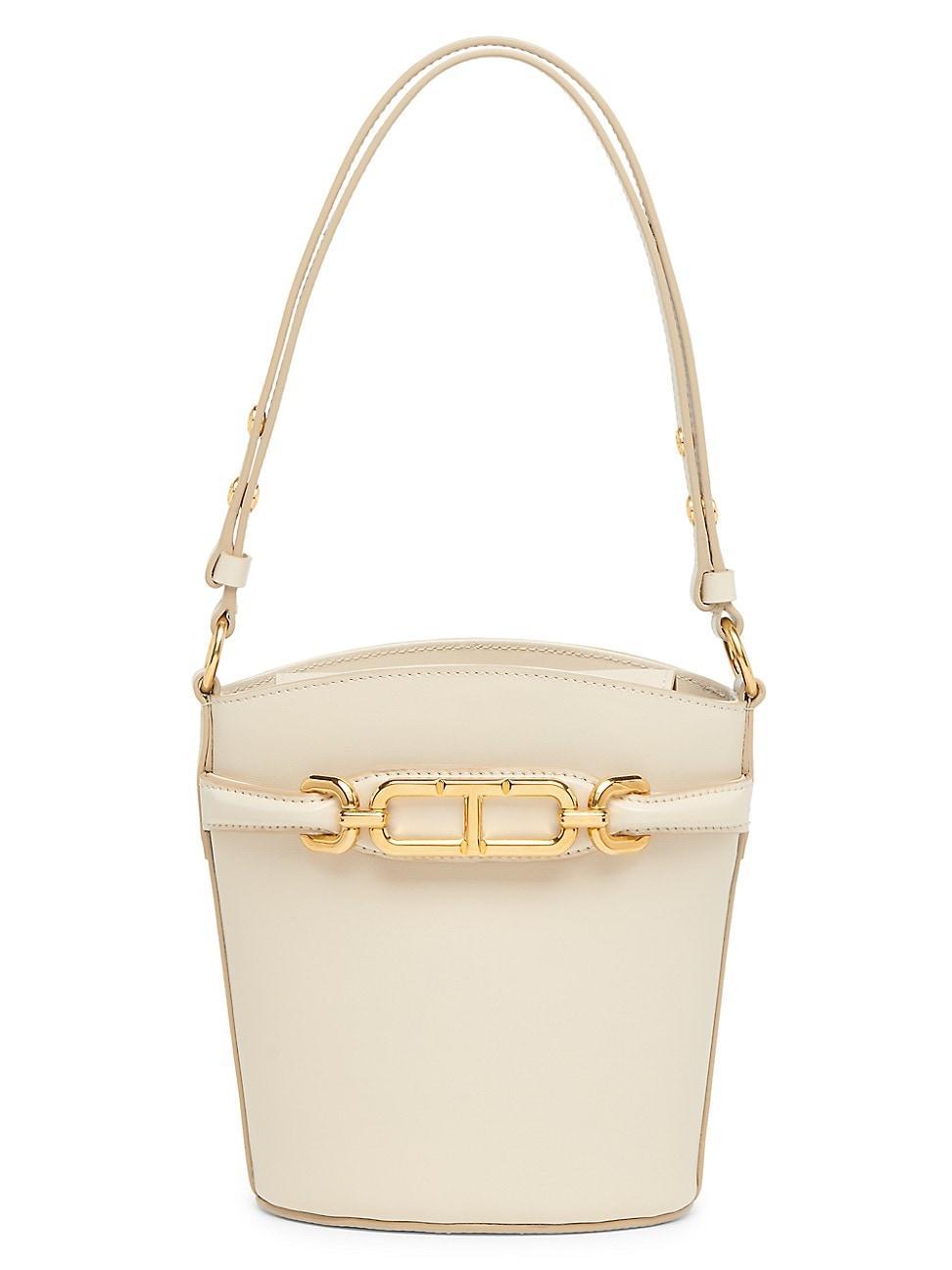 Womens Whitney Small Leather Bucket Bag Product Image