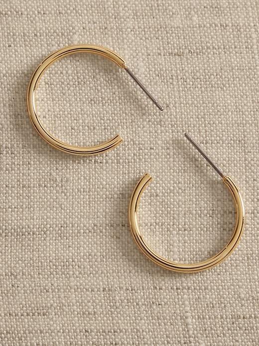 14K Gold Plated Hoop Earring Product Image