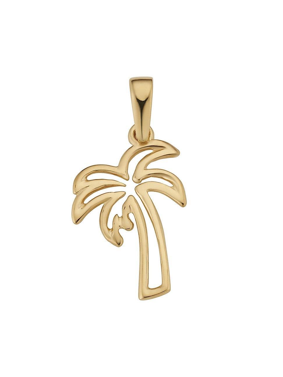 Womens 14K Yellow Gold Royal Palms Pendant Charm Product Image