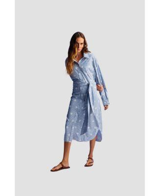 Nocturne Womens Belted Shirt Dress Product Image