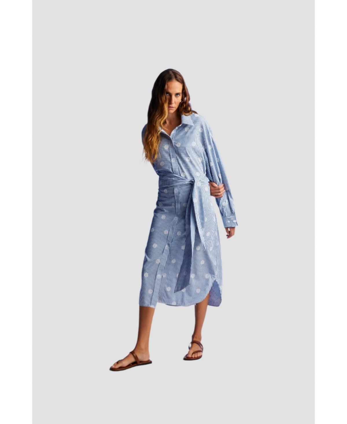 Women's Belted Shirt Dress Product Image