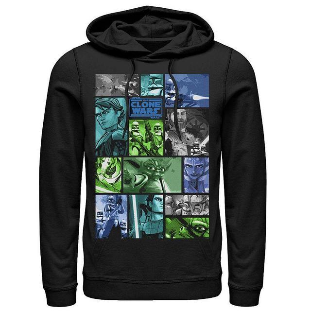 Mens Star Wars: Clone Wars Group Shot Panels Hoodie Product Image