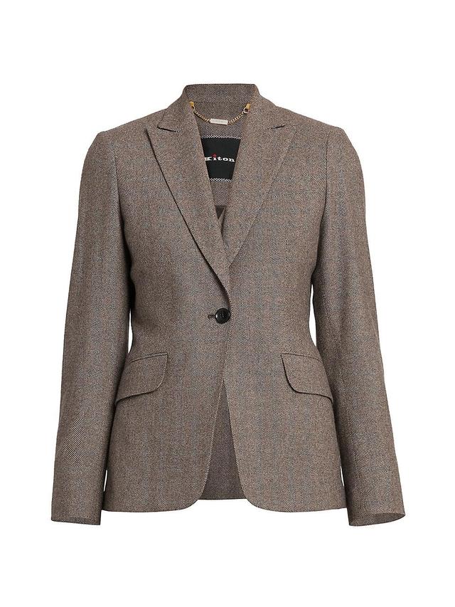 Womens Wool-Cashmere Blazer Product Image