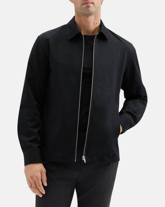 Zip Jacket in Stretch Cotton Twill Product Image