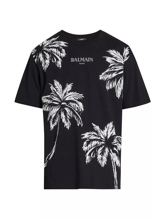 Palm Tree Cotton T-Shirt Product Image