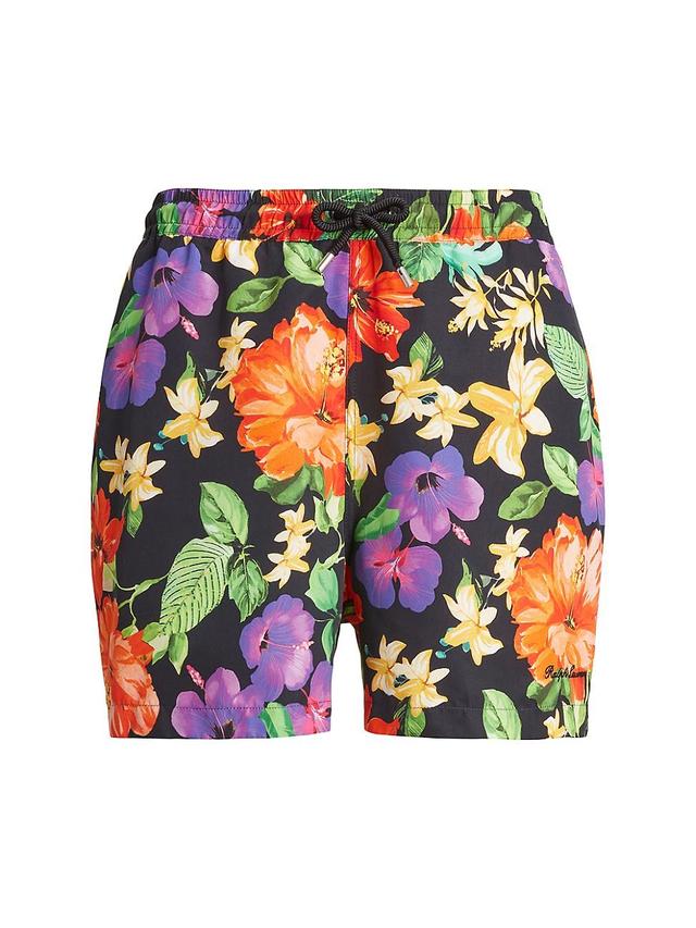 Mens Amalfi Floral Swim Trunks Product Image