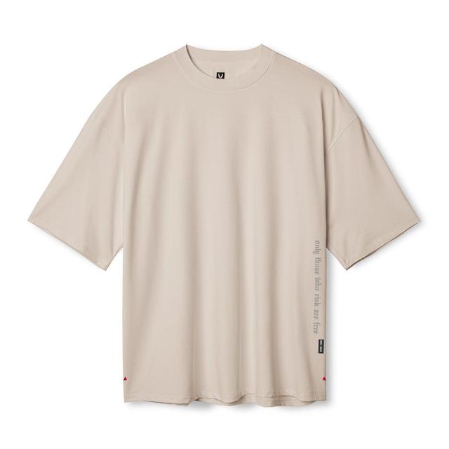 0841. 3D-Lite® 2.0 3/4-Sleeve Oversized Tee - White "OTWR" Product Image