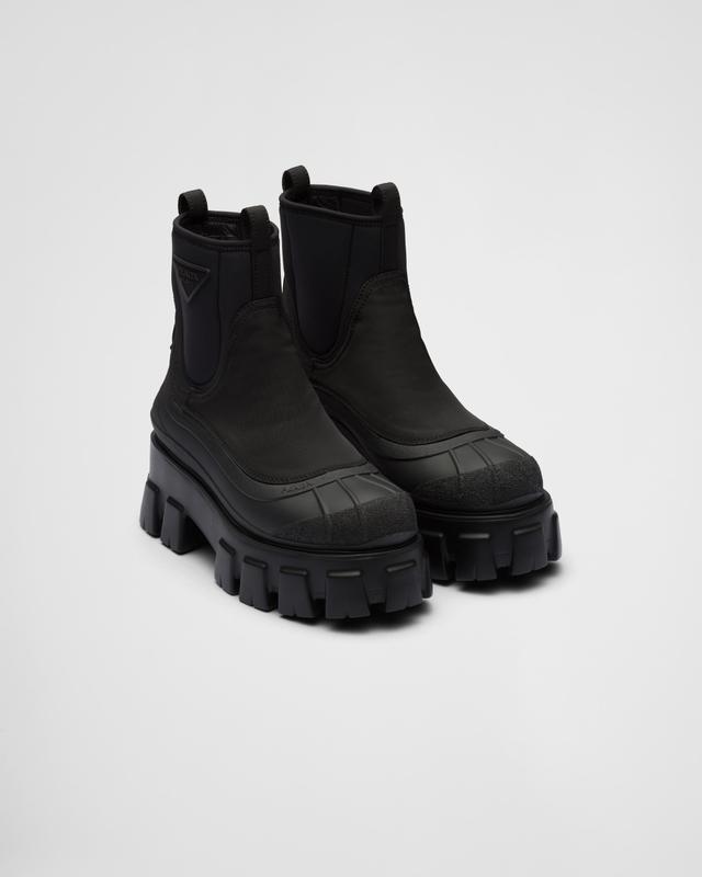 Monolith Re-Nylon gabardine boots Product Image