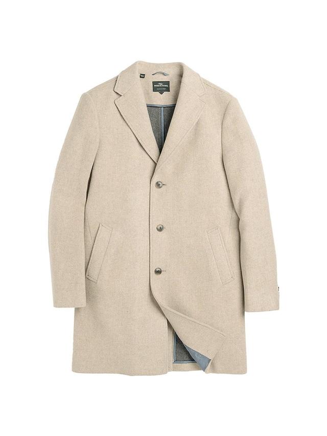 Rodd & Gunn Lodestone Wool Blend Overcoat in Barley at Nordstrom, Size Large Product Image