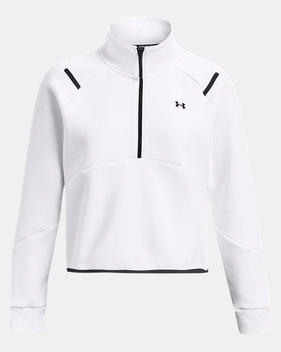 Women's UA Unstoppable Fleece Crop ¼ Zip Product Image