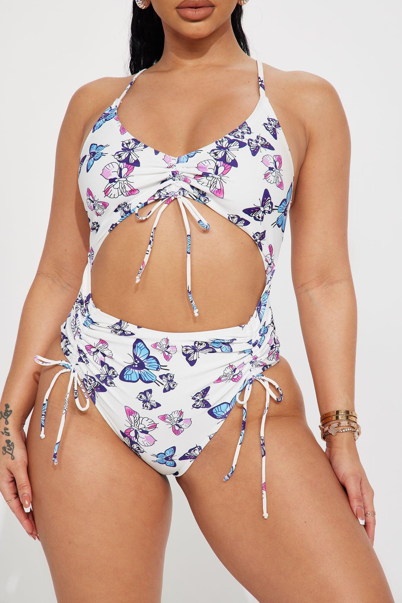 Emery Cut Out 1 Piece Swimsuit - White Product Image