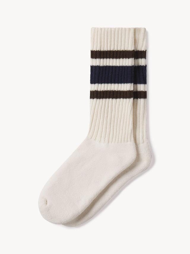 Dark Brown / Royal Navy Two Plus One Sport Sock Product Image