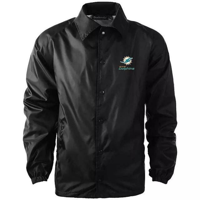 Mens Miami Dolphins Coaches Classic Raglan Full-Snap Windbreaker Jacket Product Image