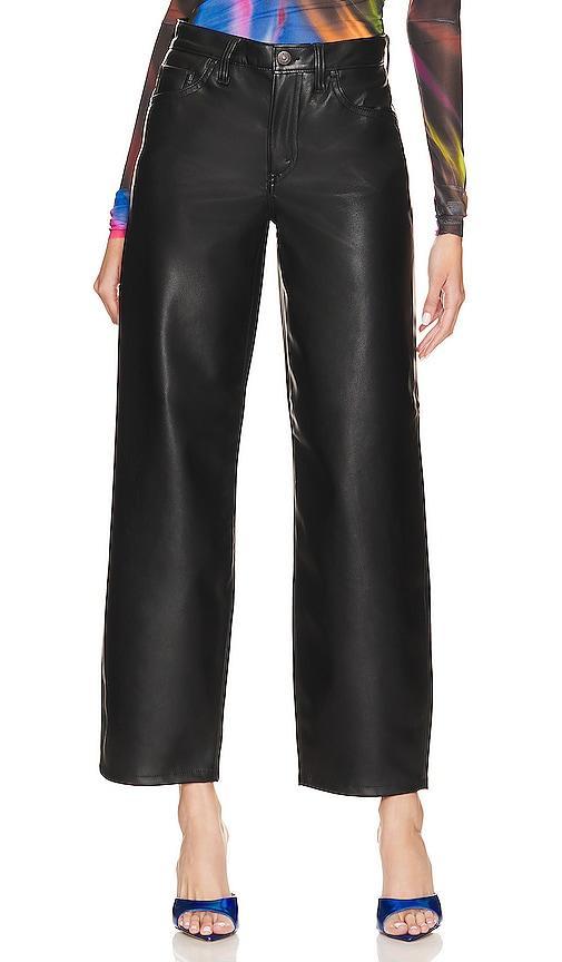 LEVI'S Faux Leather Baggy Dad Pant in Black. product image