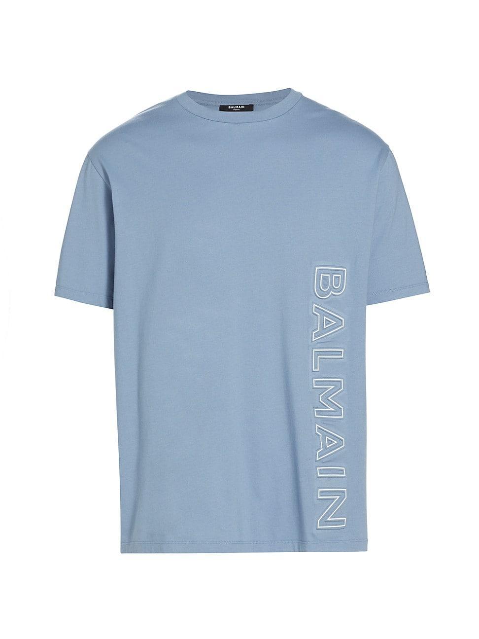 Balmain Reflective Logo Embossed T-Shirt Product Image