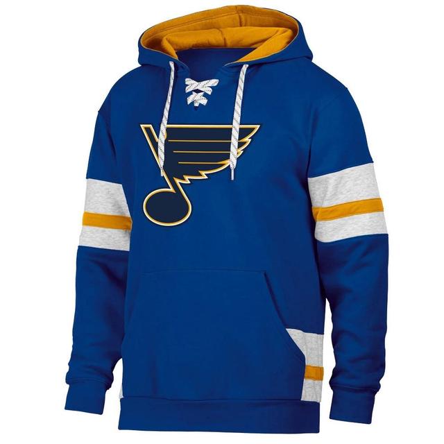 NHL St. Louis Blues Mens Long Sleeve Hooded Sweatshirt with Lace Product Image