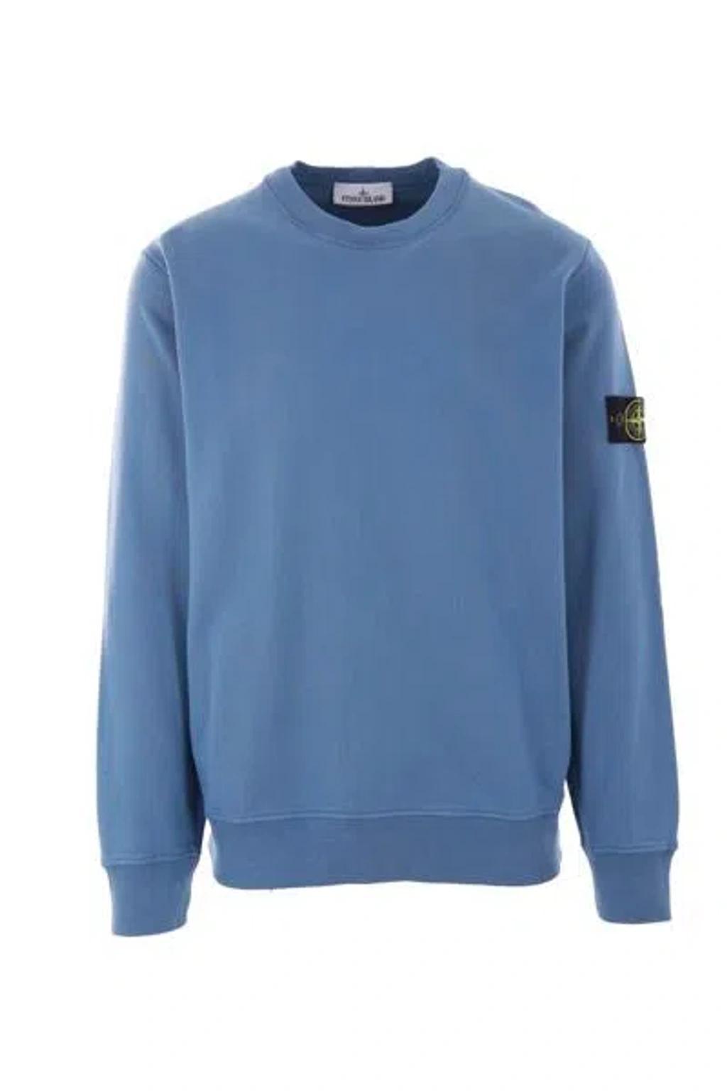 STONE ISLAND Sweaters In Avion Blue Product Image