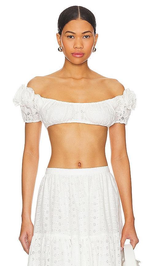 Lovers and Friends Julia Top in White Product Image