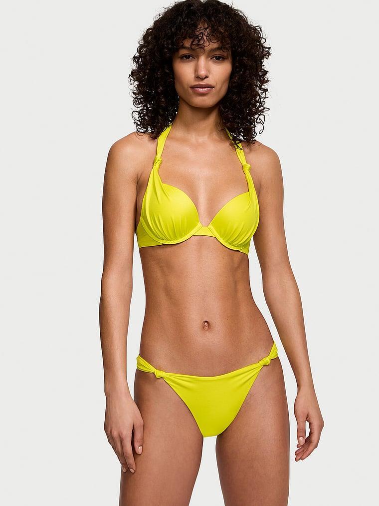 Knotted High-Leg Bikini Bottom Product Image