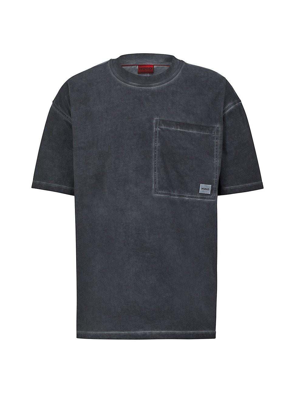 Mens Cotton-Jersey Oversize-fit T-Shirt with Logo Patch Product Image