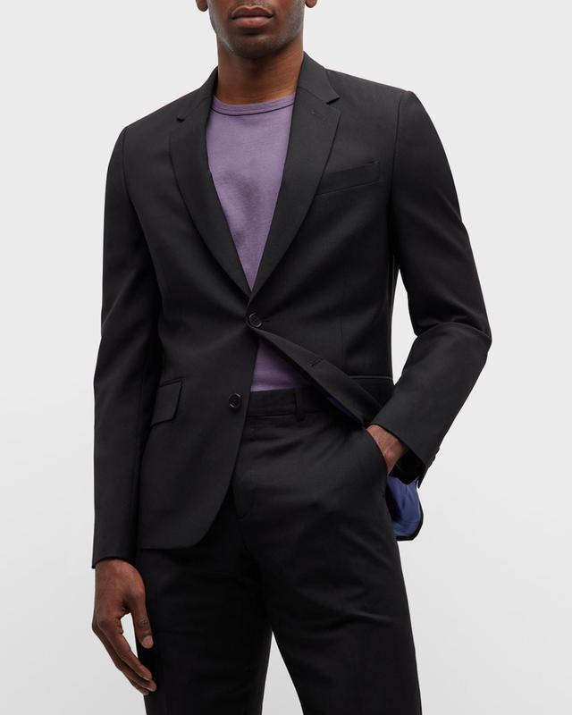 Paul Smith Men's Wool-Mohair Two-Button Suit - Size: 44R - BLACK Product Image