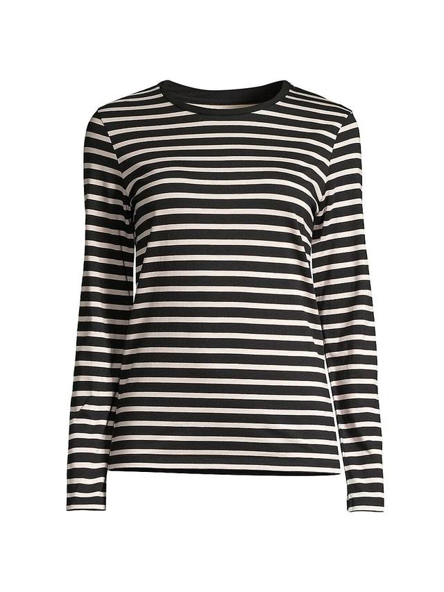 Womens Striped Crewneck Top Product Image