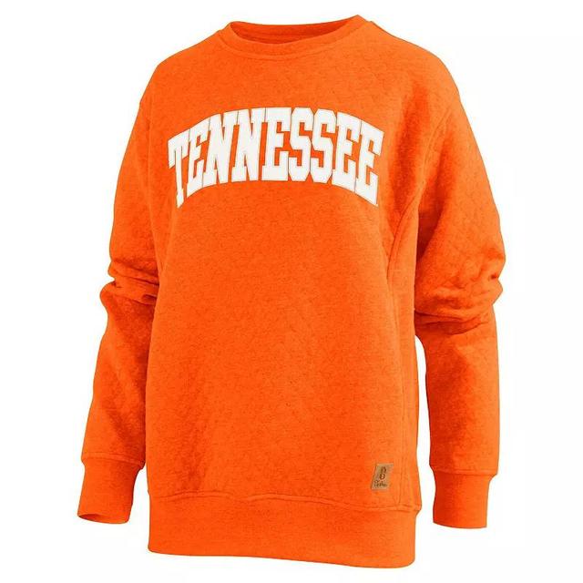 Womens Pressbox Tennessee Tennessee Volunteers Moose Quilted Pullover Sweatshirt Product Image