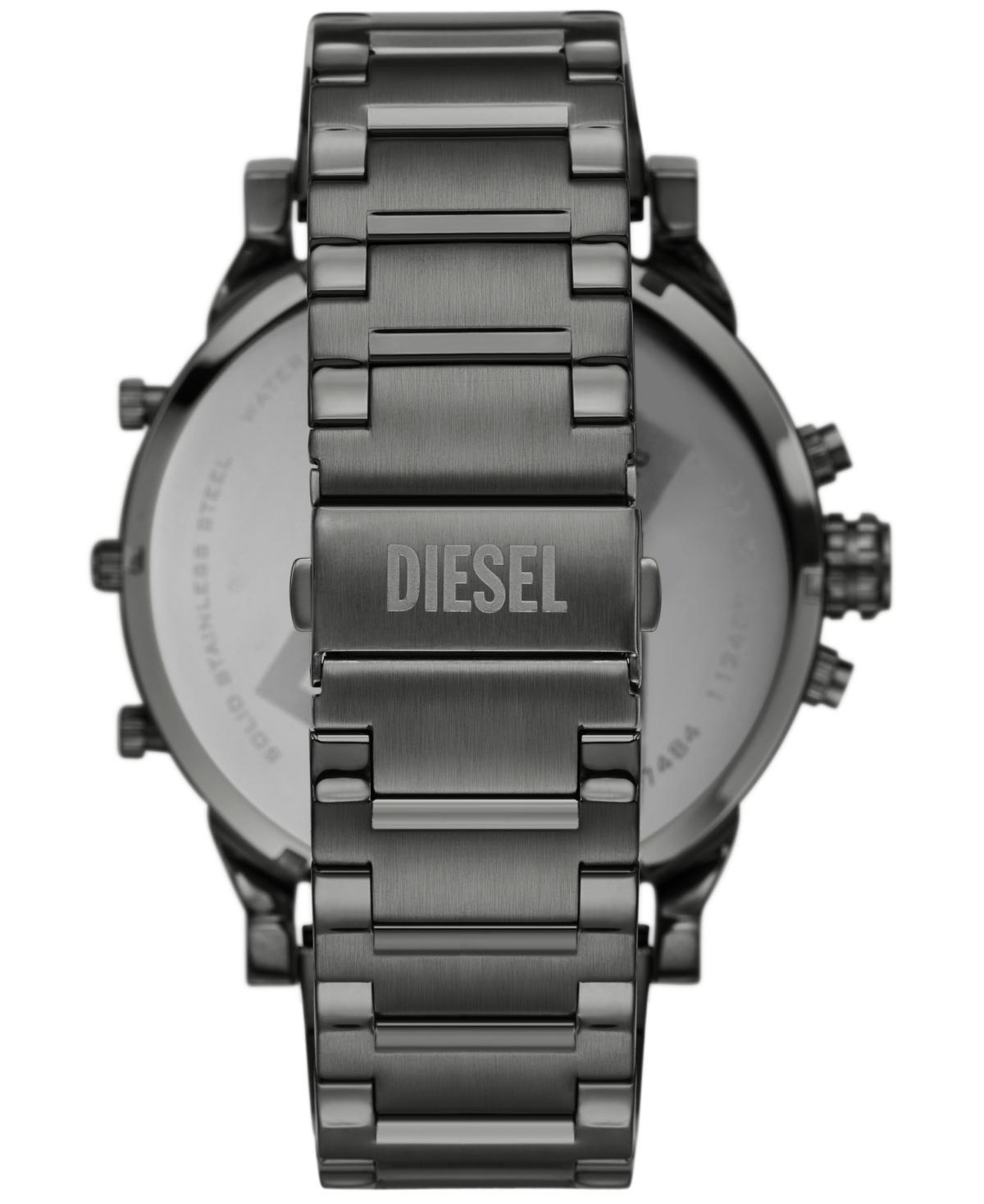 Diesel Mens Mr. Daddy Quartz Chronograph Gunmetal Stainless Steel 57mm - Gunmetal Product Image