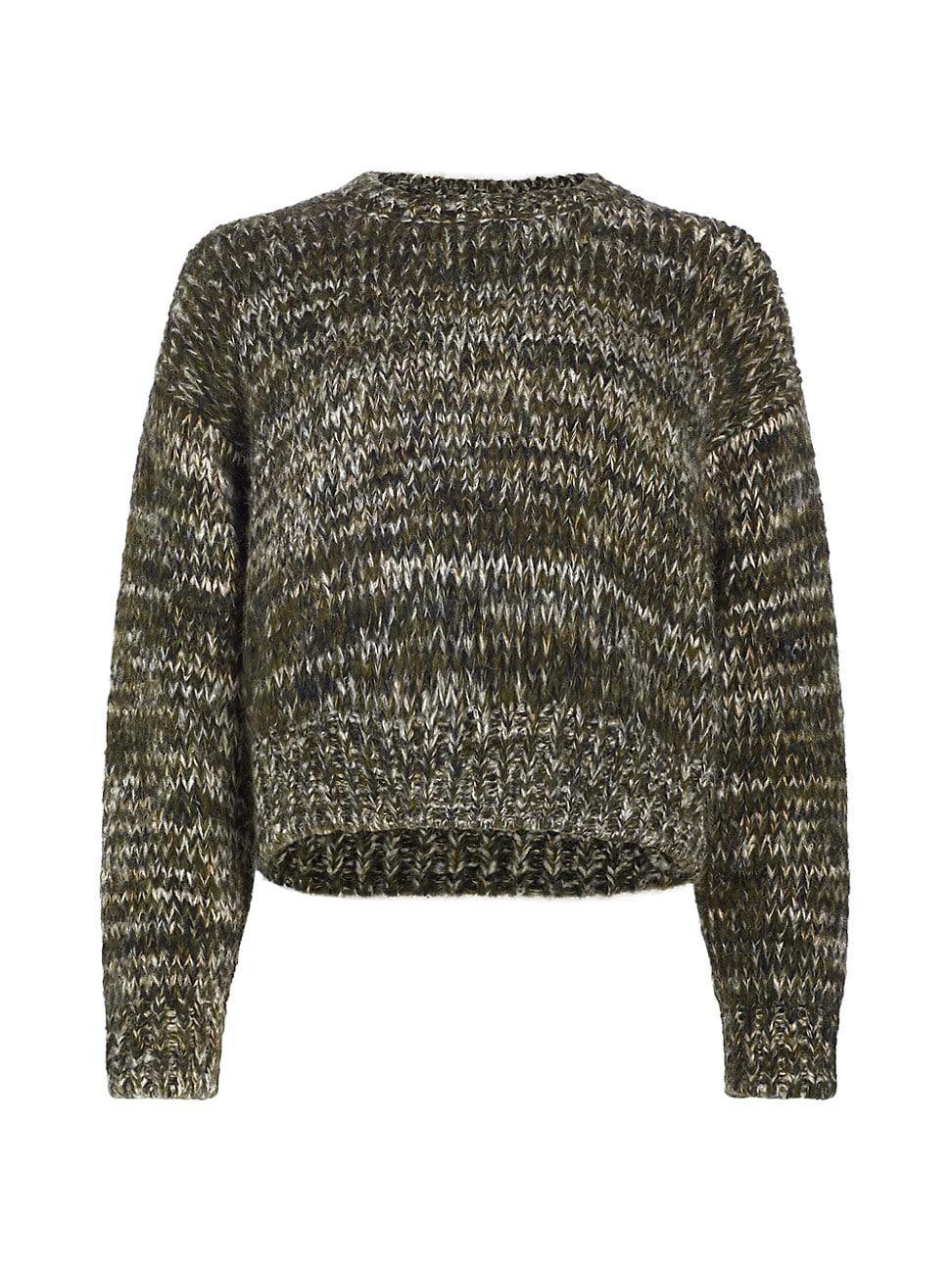 Womens Marl Crewneck Sweater Product Image