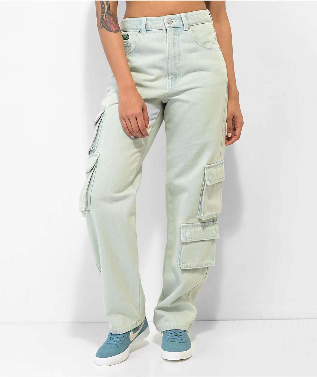 Empyre Tori Bold Peggy Wash Cargo Skate Jeans Product Image