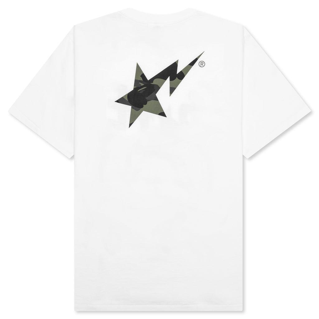 1st Camo Bape STA Tee - White/Green Male Product Image