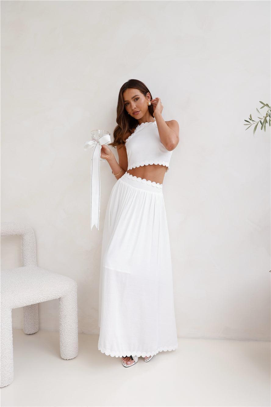 Linked Together Crop Top White Product Image