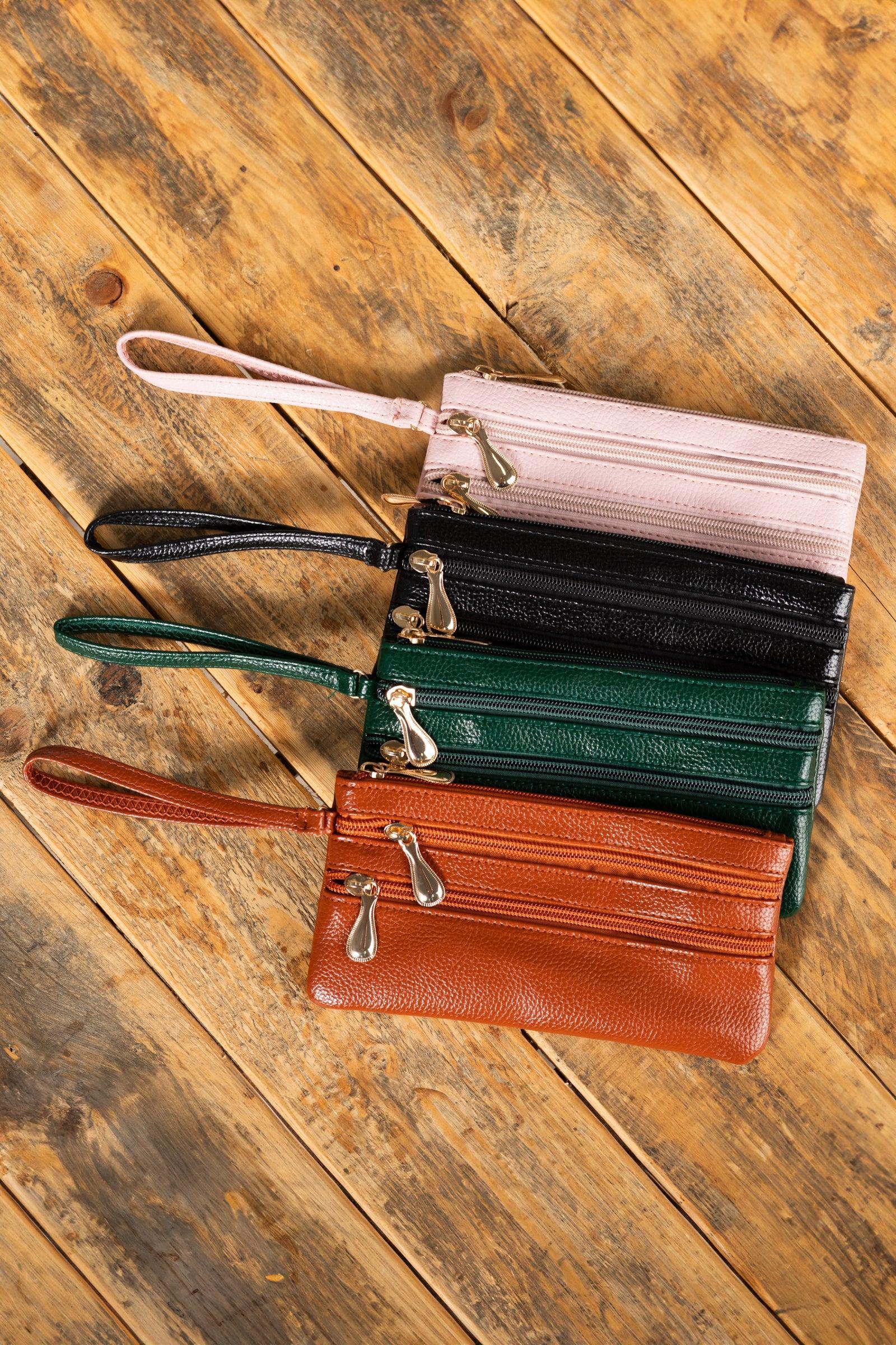 Vegan Leather Wrist Wallet Purse Product Image