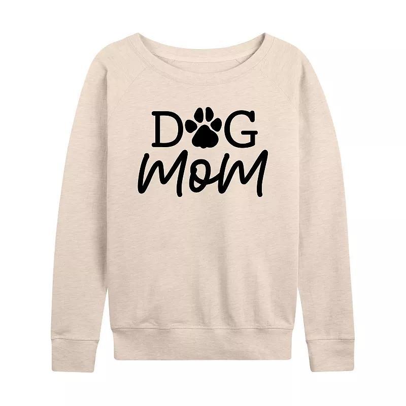 Womens Dog Mom Lightweight French Terry Sweatshirt Product Image