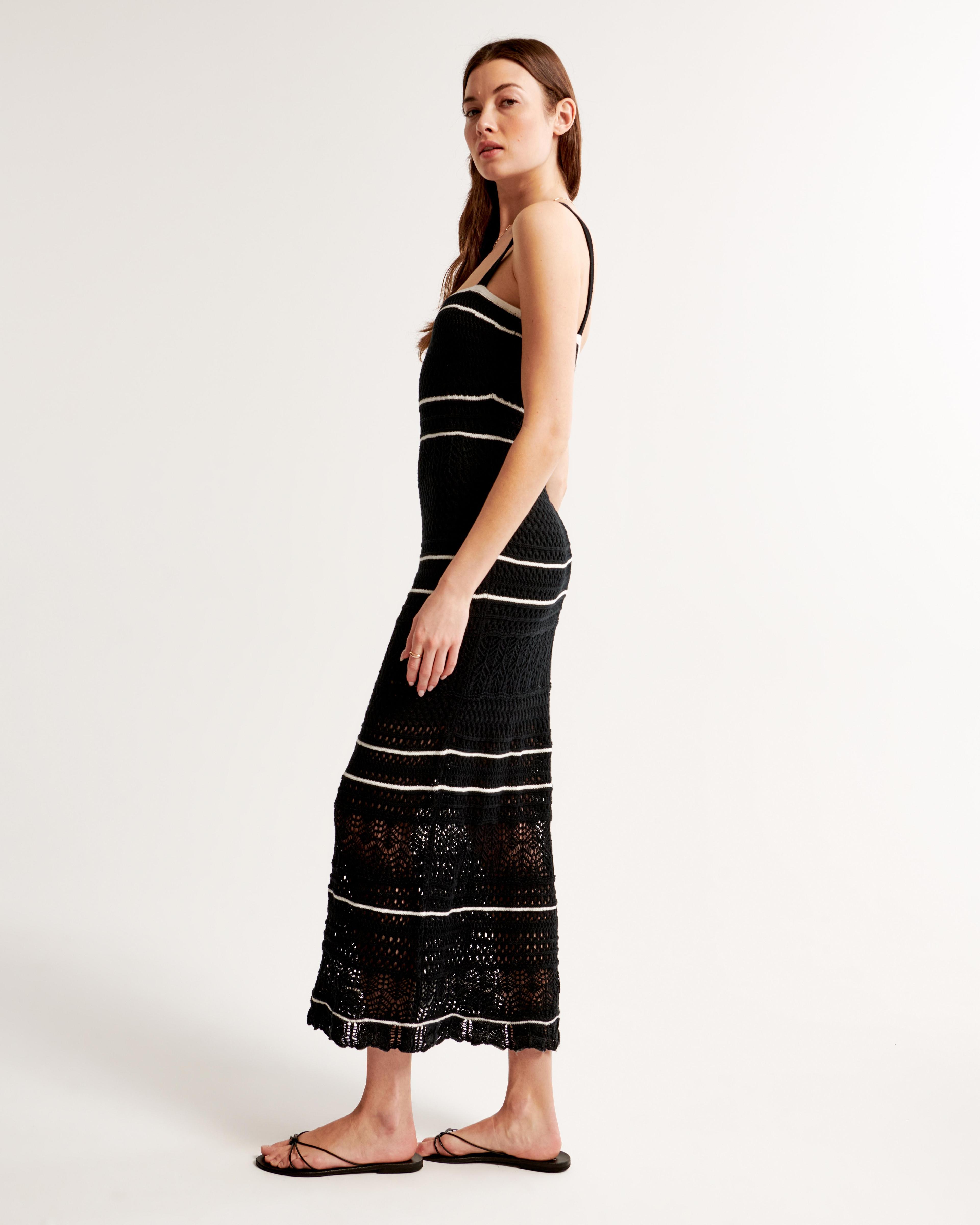 Crochet-Style Maxi Dress Product Image