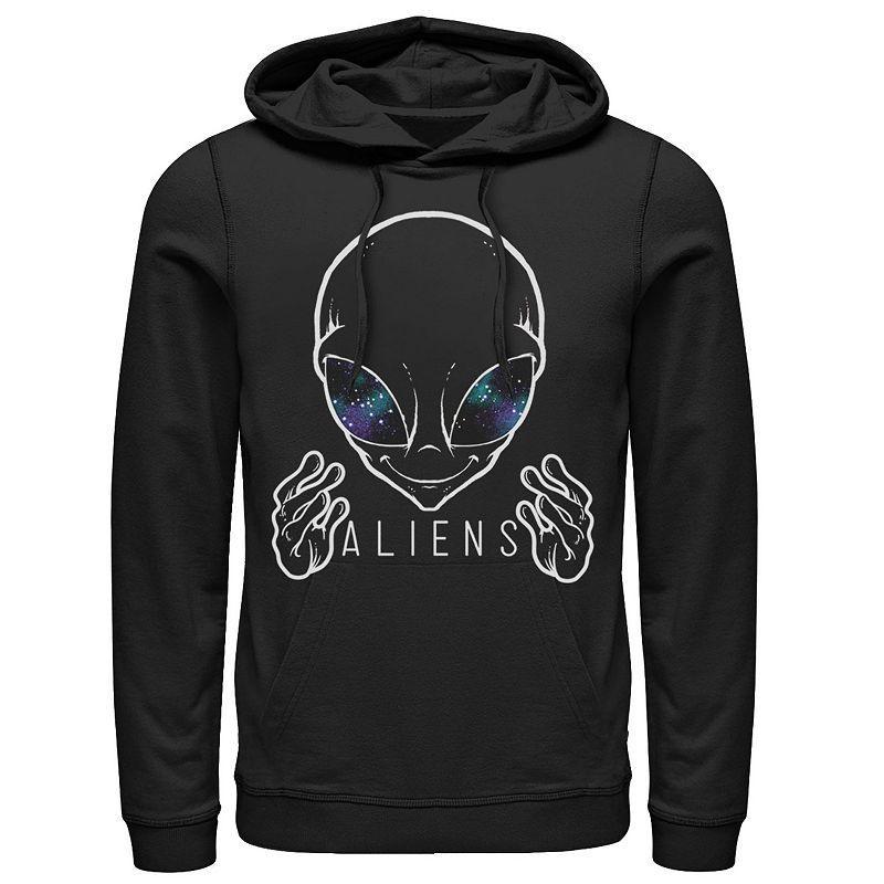 Mens Alien Space Eyes Come Here Hoodie Product Image