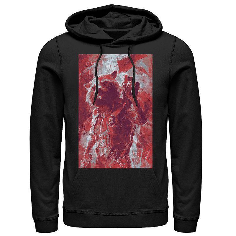 Mens Marvel Avengers Endgame Rocket Painting Pullover Hoodie Product Image