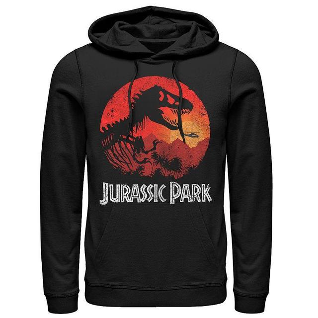 Mens Jurassic Park Jungle Sunset Hoodie Product Image