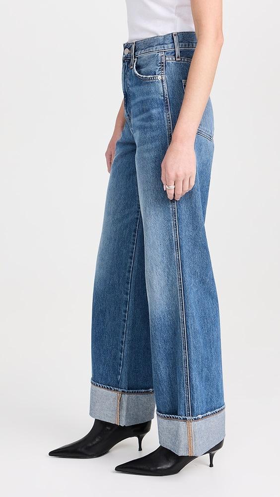 Veronica Beard Jean Taylor High Rise Wide Leg Jeans | Shopbop Product Image