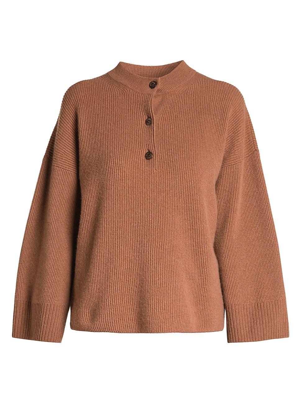 Womens Ribbed Cashmere Sweater Product Image