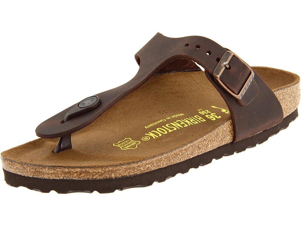 Birkenstock Gizeh Oiled Leather (Habana Oiled Leather) Women's Sandals Product Image