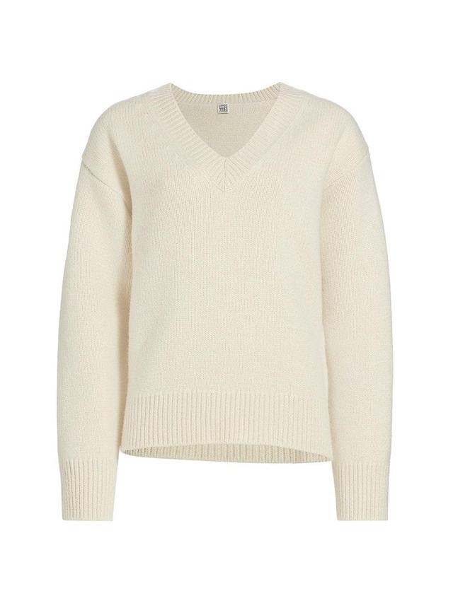 Totme Wool & Cashmere V-Neck Sweater Product Image