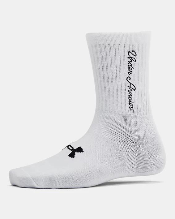 Women's UA Essential 3-Pack Mid Crew Socks Product Image