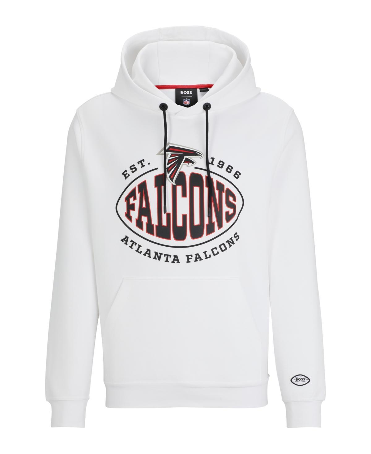 Boss Nfl Atlanta Falcons Cotton Blend Printed Regular Fit Hoodie Product Image