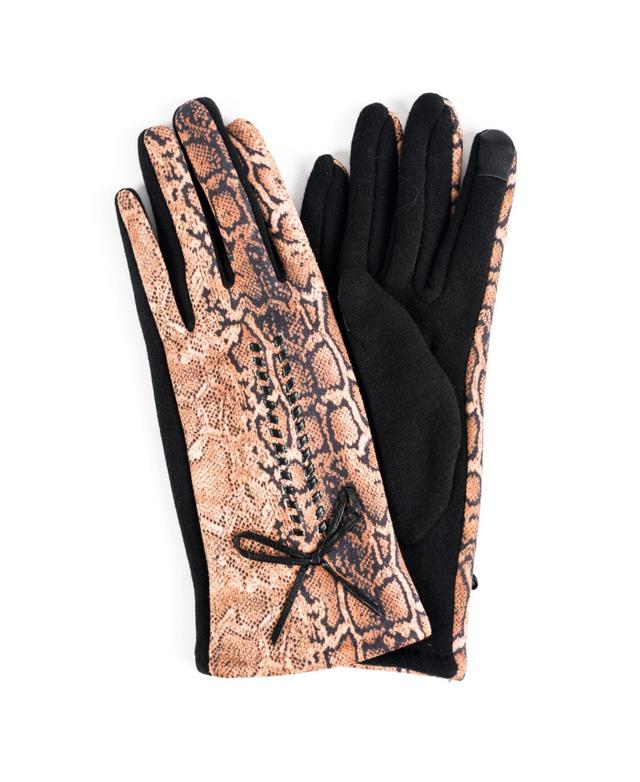 Marcus Adler Womens Leopard Jersey Touchscreen Gloves Product Image