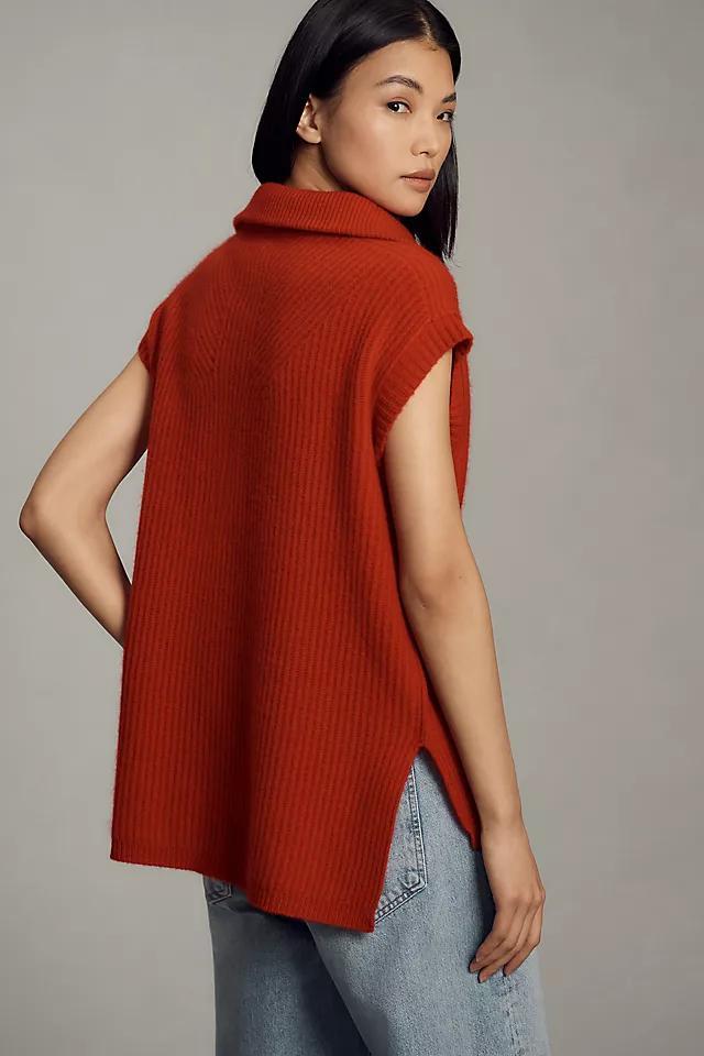 Maeve Short-Sleeve Chunky Cashmere Sweater Product Image